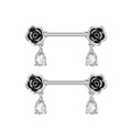 Fashion Zircon Adhesive Nail Piercing Jewelry