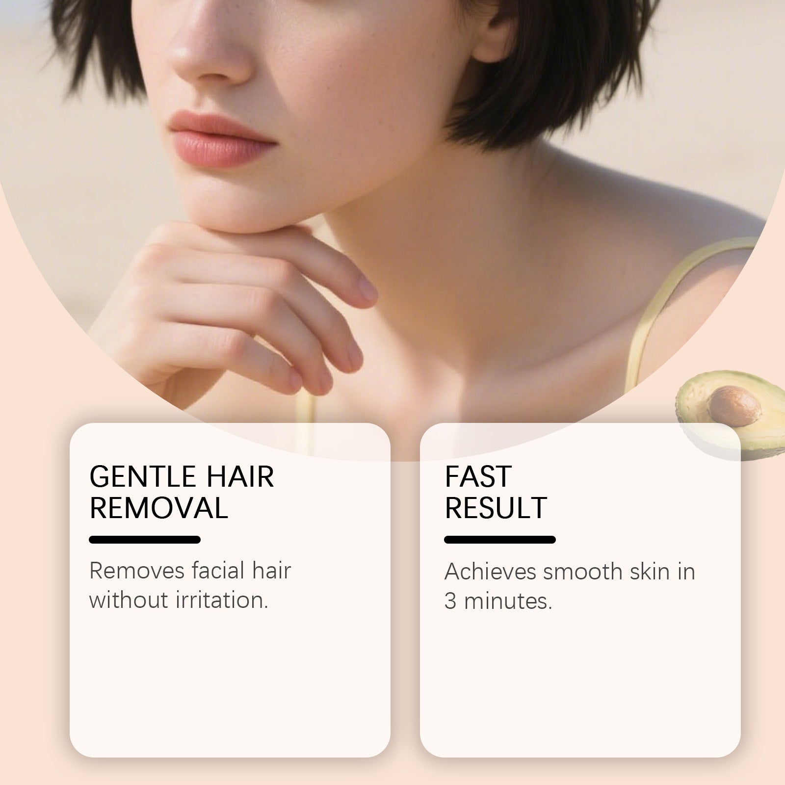 Gentle Facial Hair Removal Cream Daily Cleansing