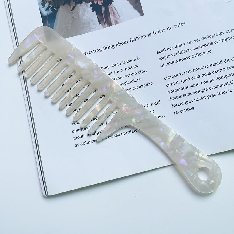 Fashion Acetate Comb Marble Texture