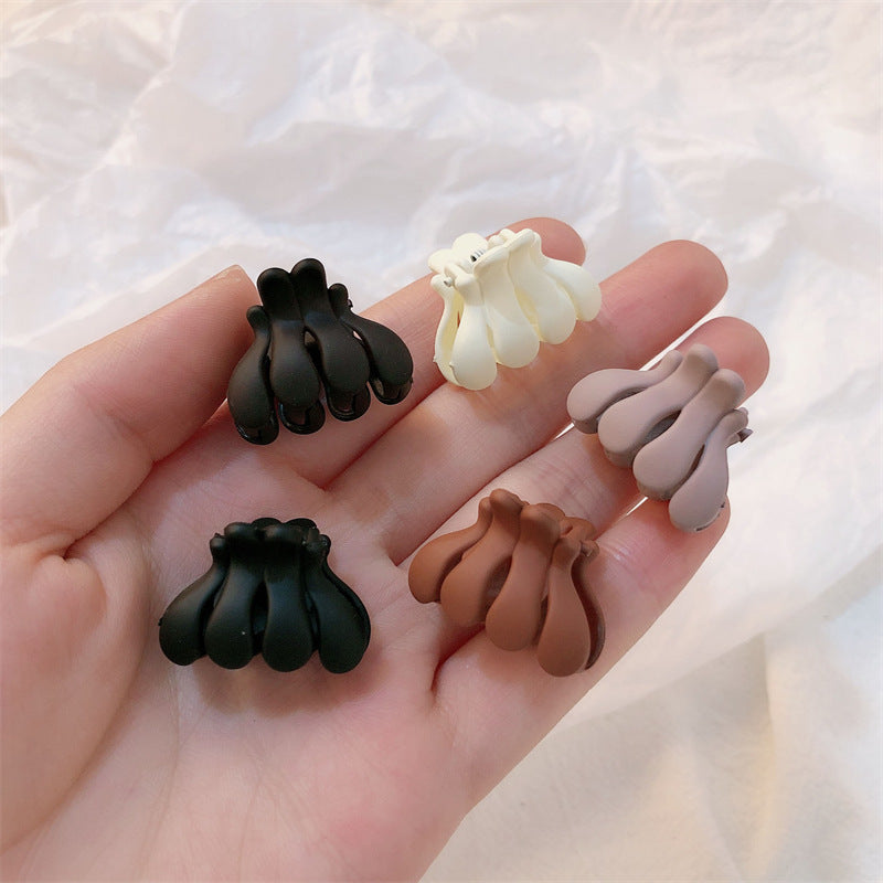 Women's Hair Clip With Frosted Back Of The Head Spoon