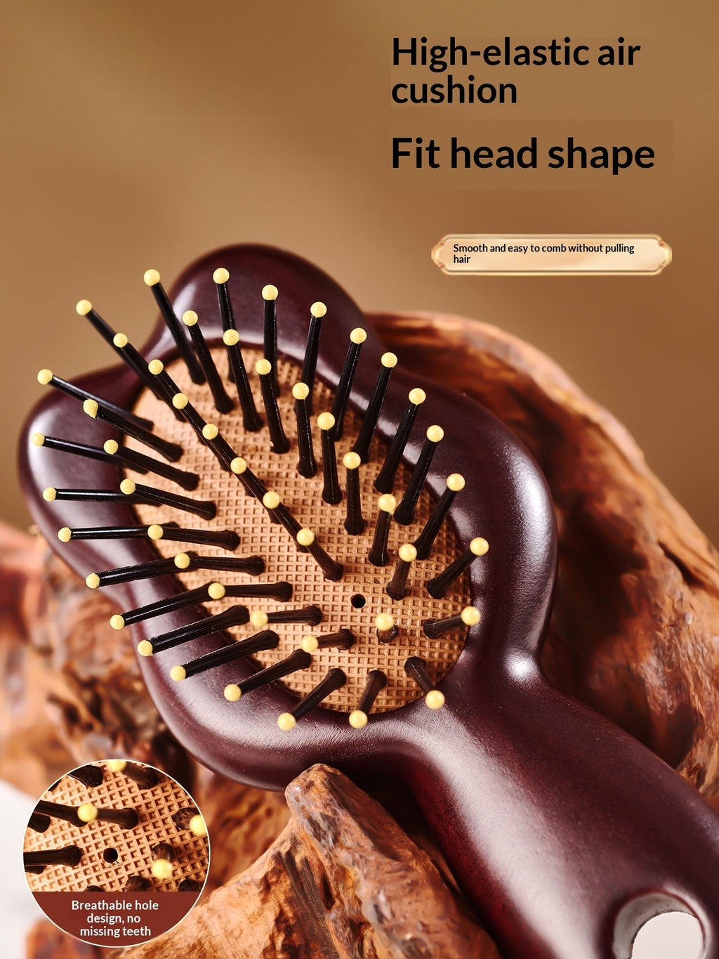 Portable Hair Straightening Head Massage Comb For Womens Home Use