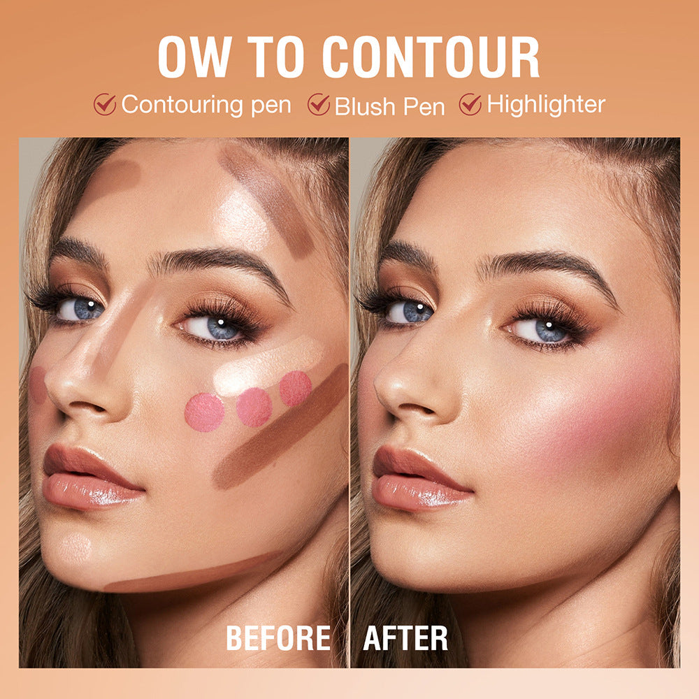 Langmanni Air Cushion Repair Blush Highlight Combination Multi-color Makeup