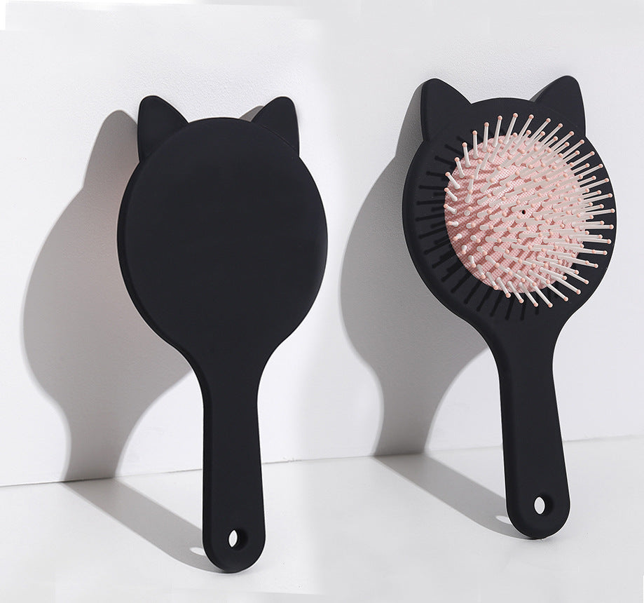 Cat Simple Air Cushion Comb Cute Ears Airbag Candy Color Smooth Hair Plastic Massage Without Knot