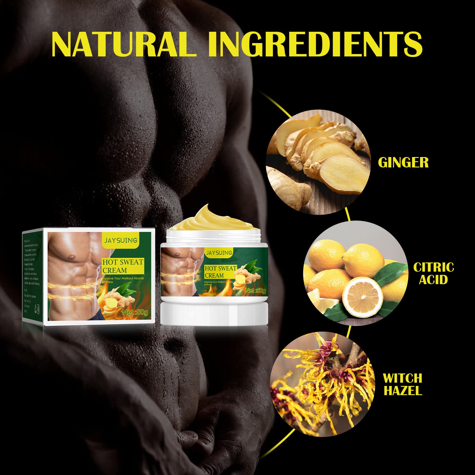 Fitness Massage And Shaping Abdominal Muscle Cream