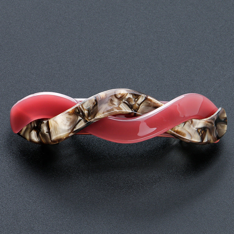 Acetate Large Spring Clip Leopard Hairpin