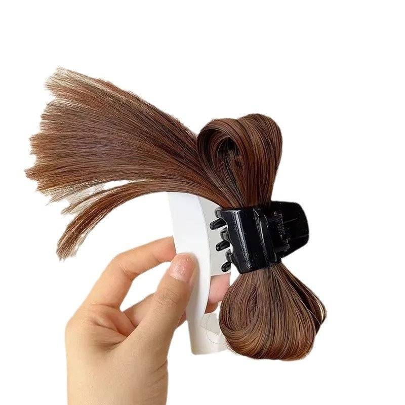 Kick Shuttlecock Fountain High Ponytail Grip Female Hair Volume