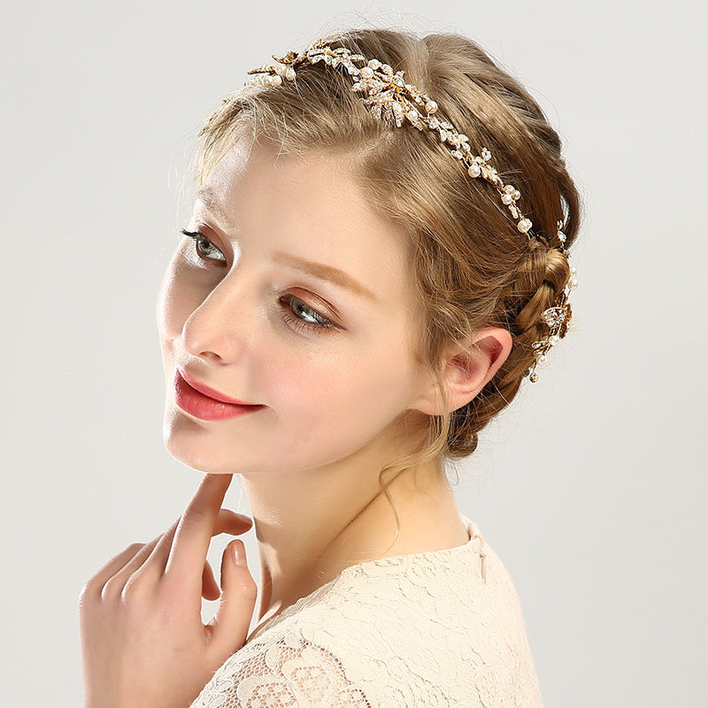 Handmade Gold Leaf Headwear Accessories