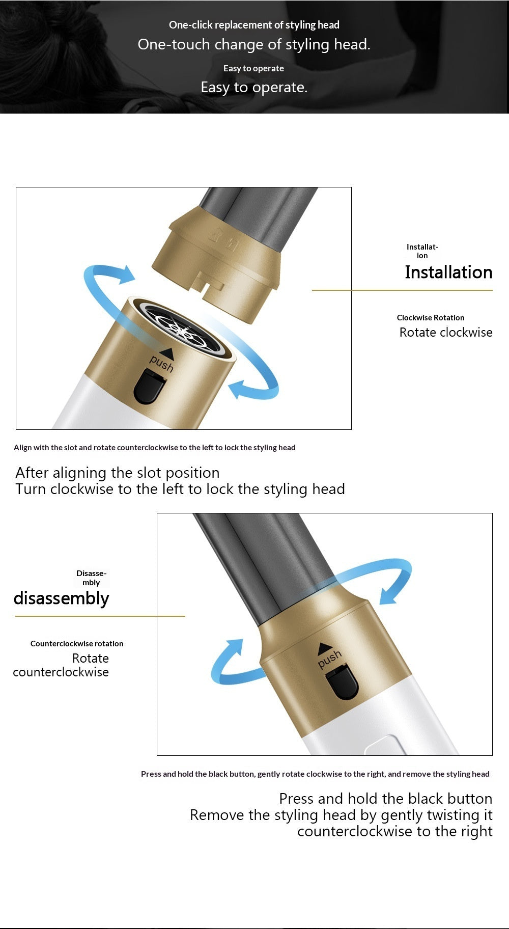 5-6 Combination Hot Air Comb - Multifunctional Cross-border Hair Dryer