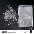 Transparent Flat-bottomed Small Round Rhinestones For Dazzling Nail Art
