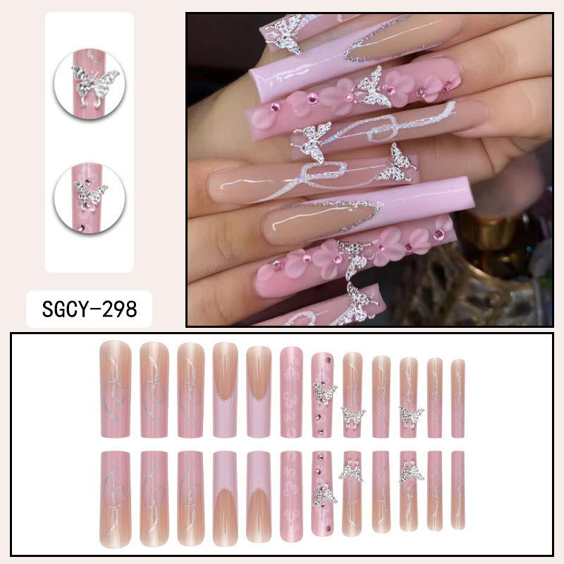 Flower Diamond In The Debris Nail Sticker
