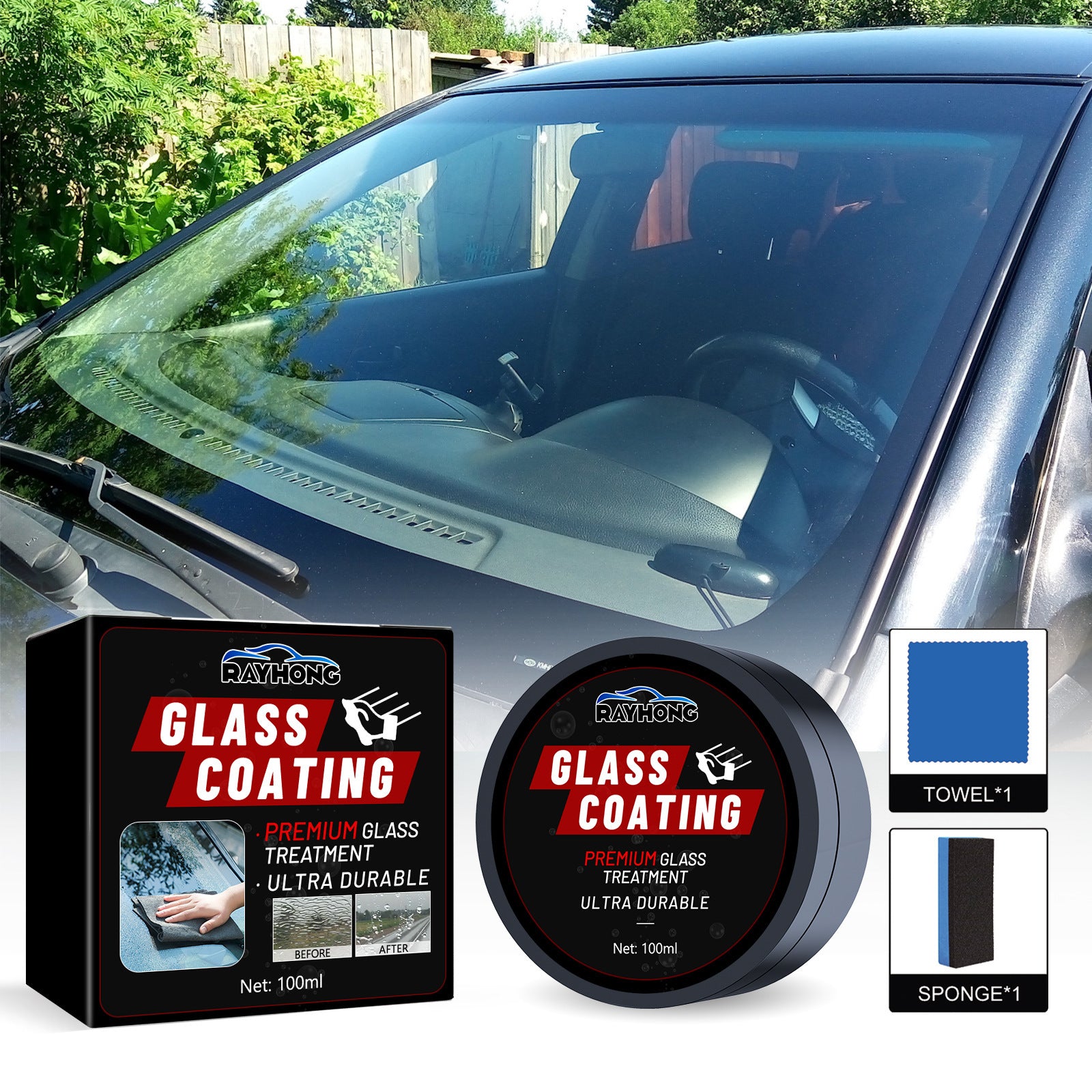 Windshield Cleaning Cream Waterproof Coating