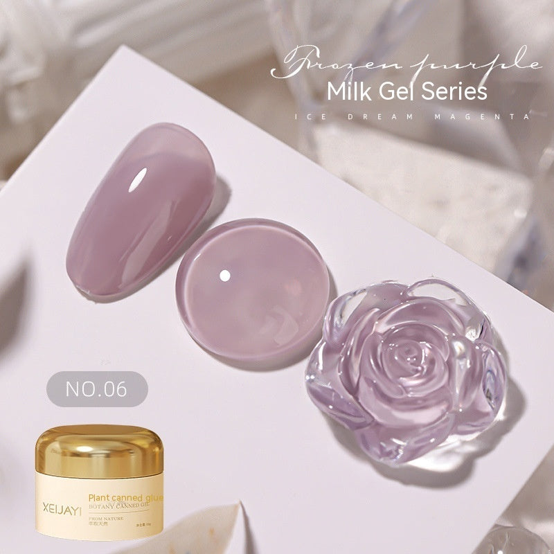 Milk Jelly Spar Cat's Eye Solid Color Summer Ice UV Polish
