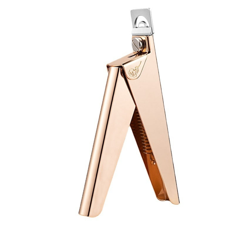 Nail Art Straight Cut Ribbon Titanium French U-shaped Scissors