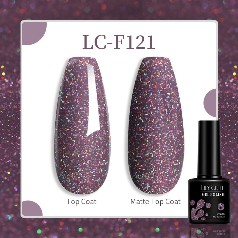 Lilycute 184 Colors Full Set Nail Glue Set Matte Nail Art Non-wash Sealing Layer Nail Polish Gel Base Gel