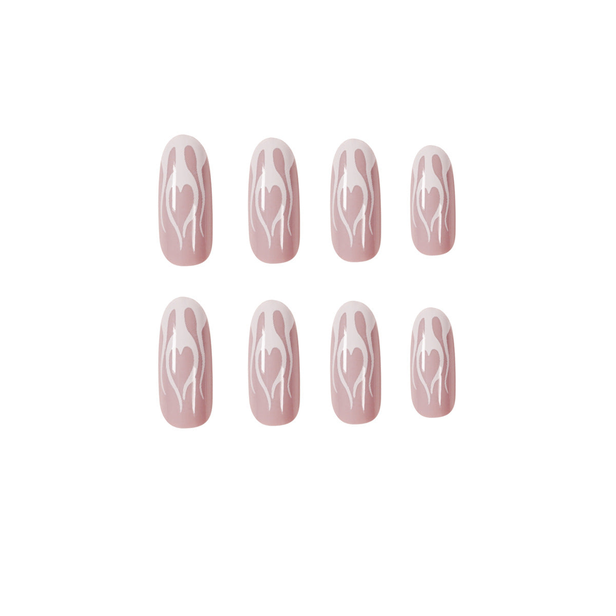 White Flame Soft Armor Wear Finished Nail Beauty Fake Nails Nail Stickers Nail Patch Removable Armor