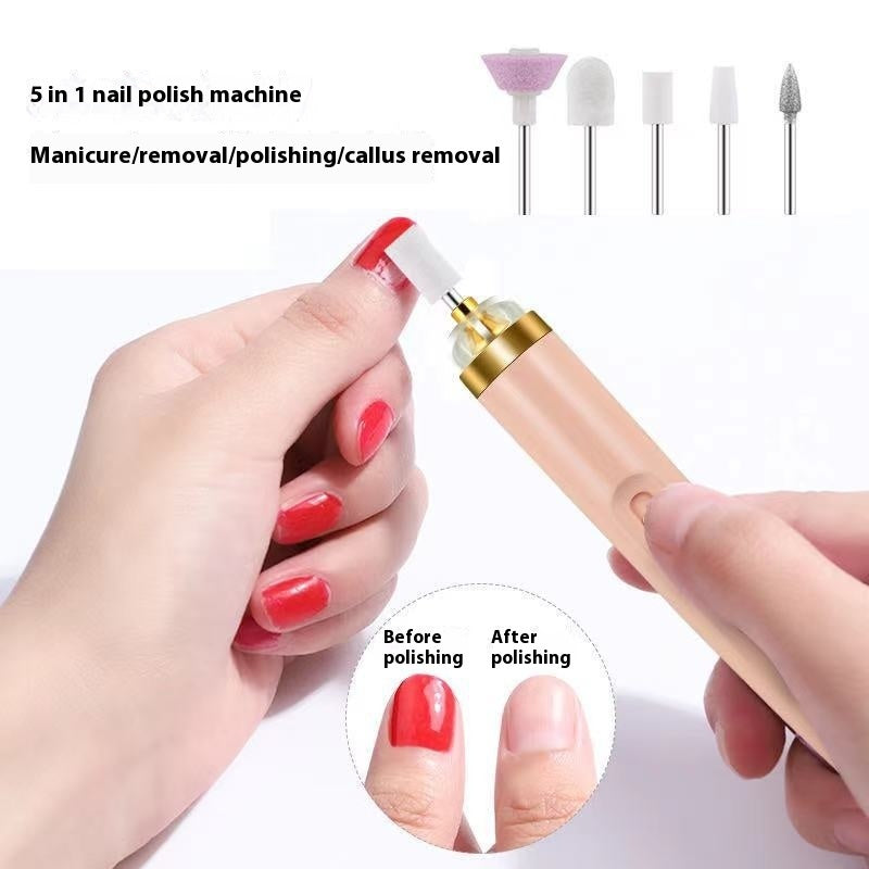Salon Nails Cross-border Nail Piercing Device Electric Nail Trimmer Five-in-one Nail Polishing Machine Nail File Flawless Nail Polish
