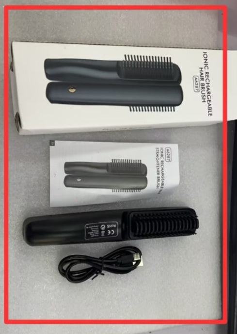 Wireless Charging Anion Straight Comb Usb Charging For Curling Or Straightening
