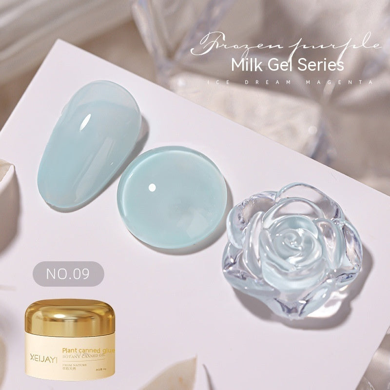 Milk Jelly Spar Cat's Eye Solid Color Summer Ice UV Polish