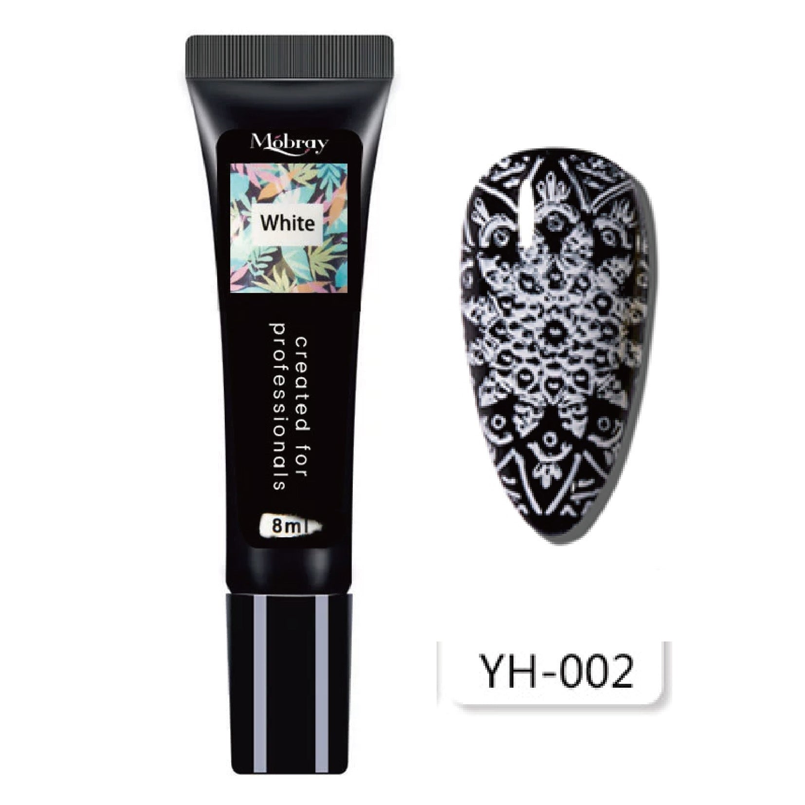 Mobray Manicure Printing Glue Hose Steel Plate Transfer UV Polish Phototherapy Plastic 25 Colors