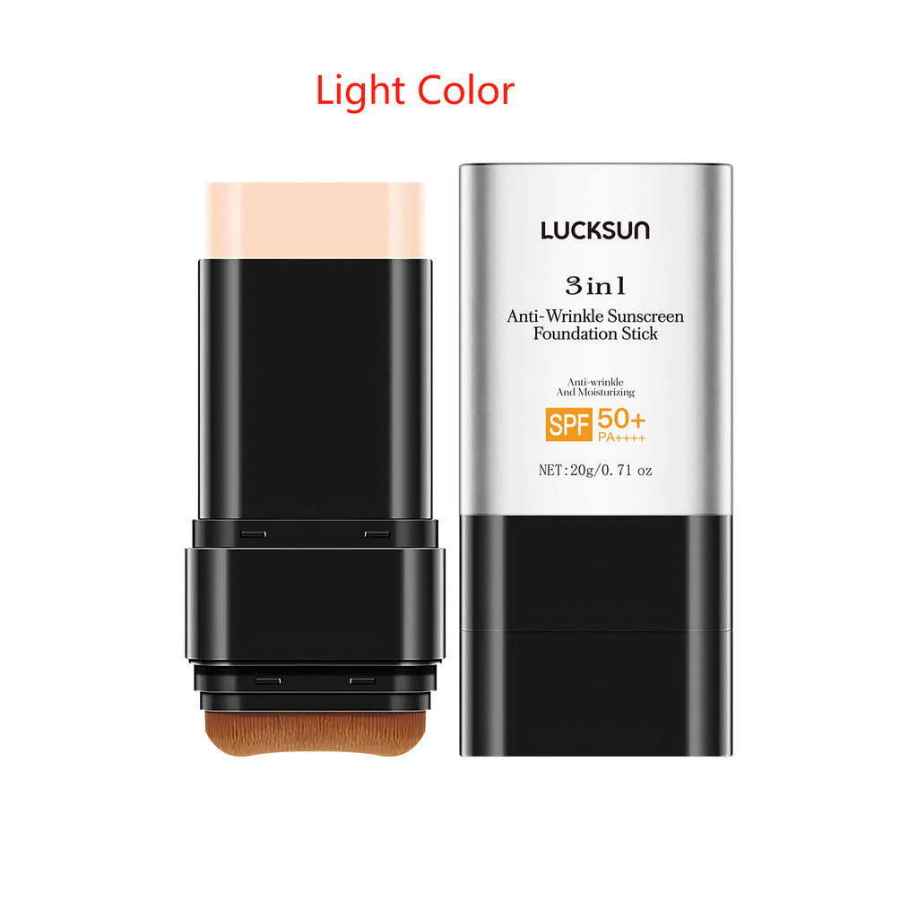 Three-in-one Anti-wrinkle Natural Long Lasting Concealer UV Protection Foundation Cream