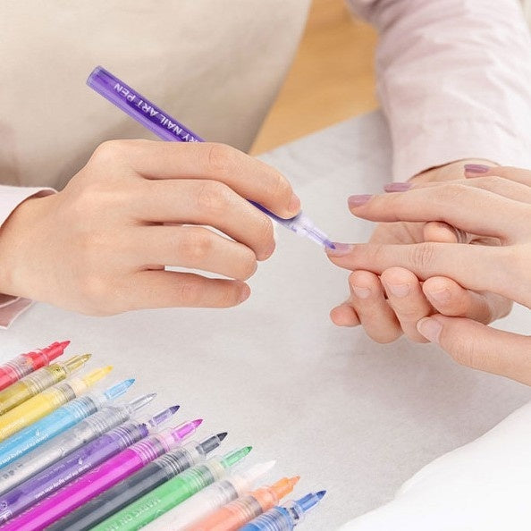 Doodle Nail Art Pen 12-color Liner Paint Brush Nail