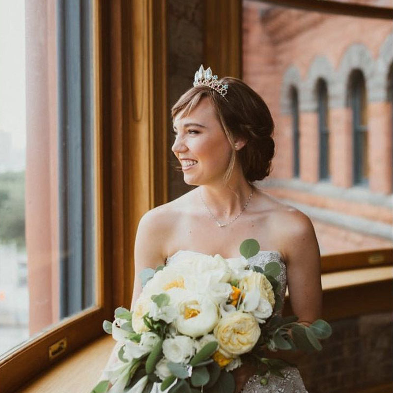European Style Rhinestone Wedding Big Crown