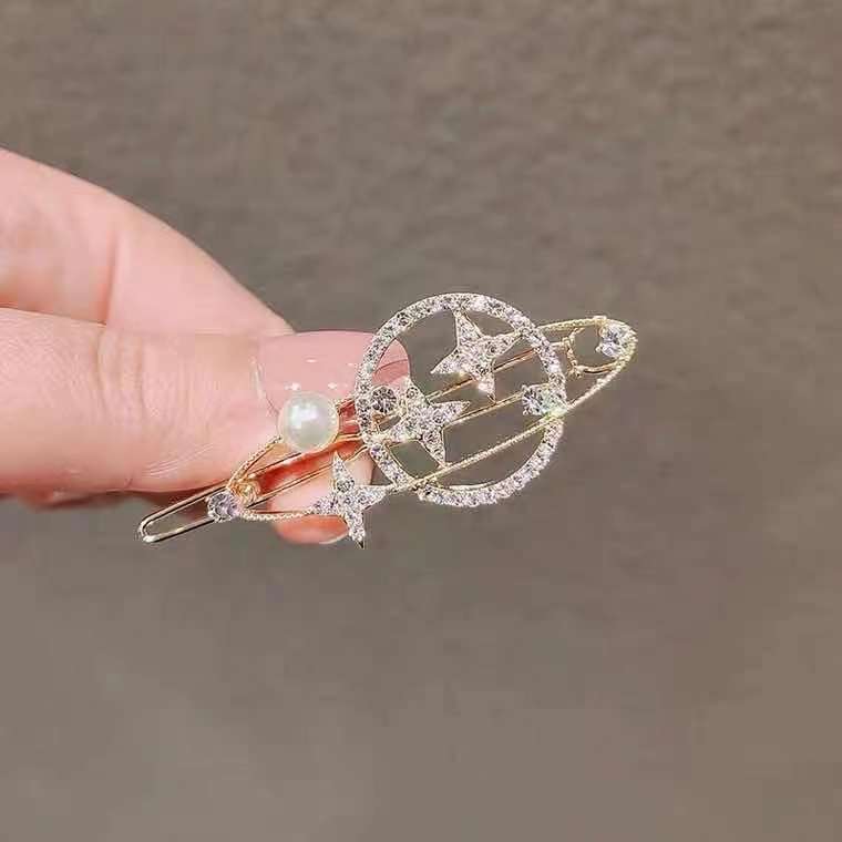 Japan And South Korea Dream Planet Barrettes Internet Celebrity Bang Side Clip Girl Head Clip Frog Buckle