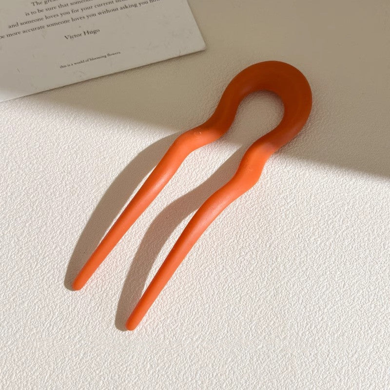 Simple U-shaped Hair Pin Female Hair Comb