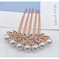 Butterfly Five-tooth Comb Hairpin Pill Head Pan Hair Back Head