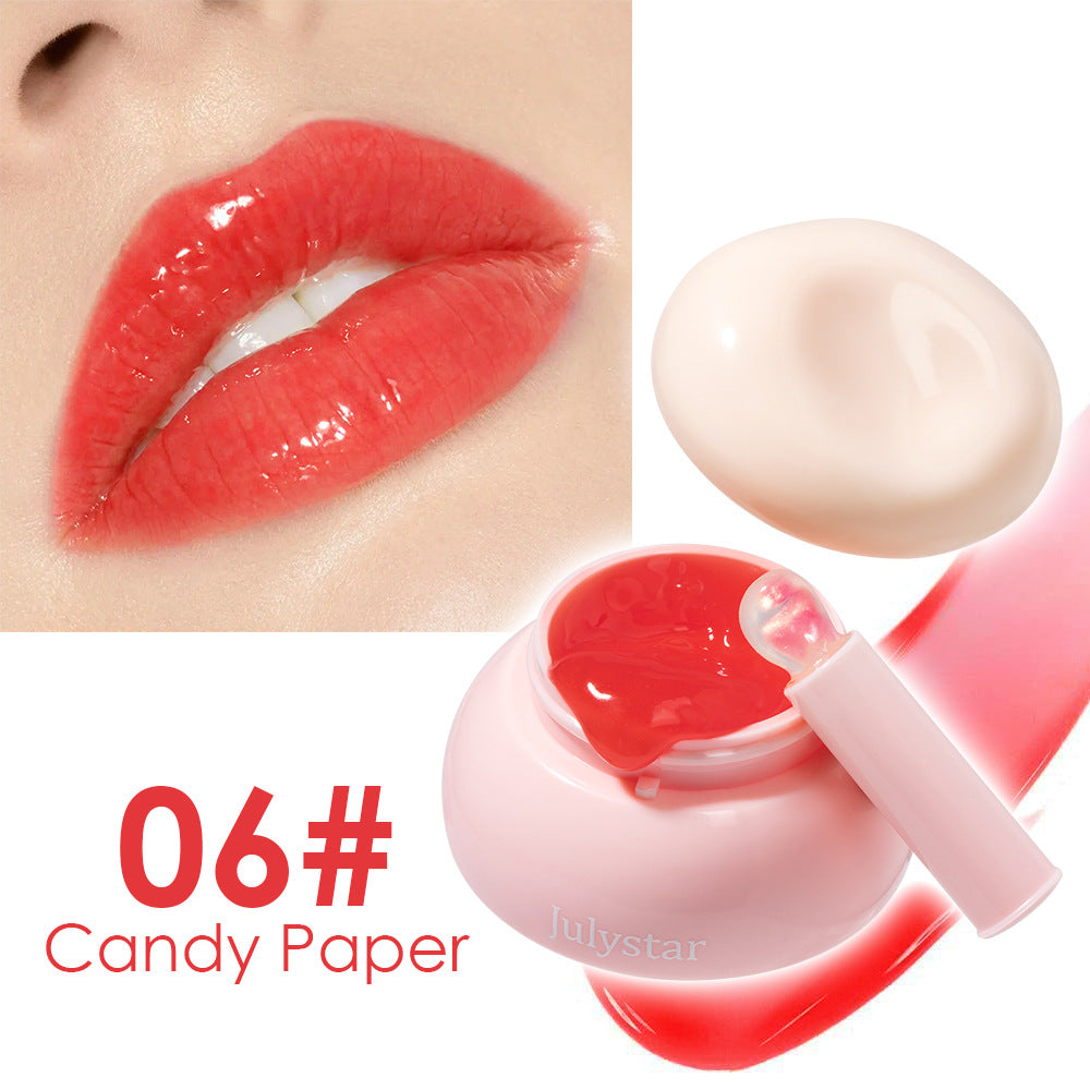 Women's Solid Mirror Shiny Jelly Lip Gloss