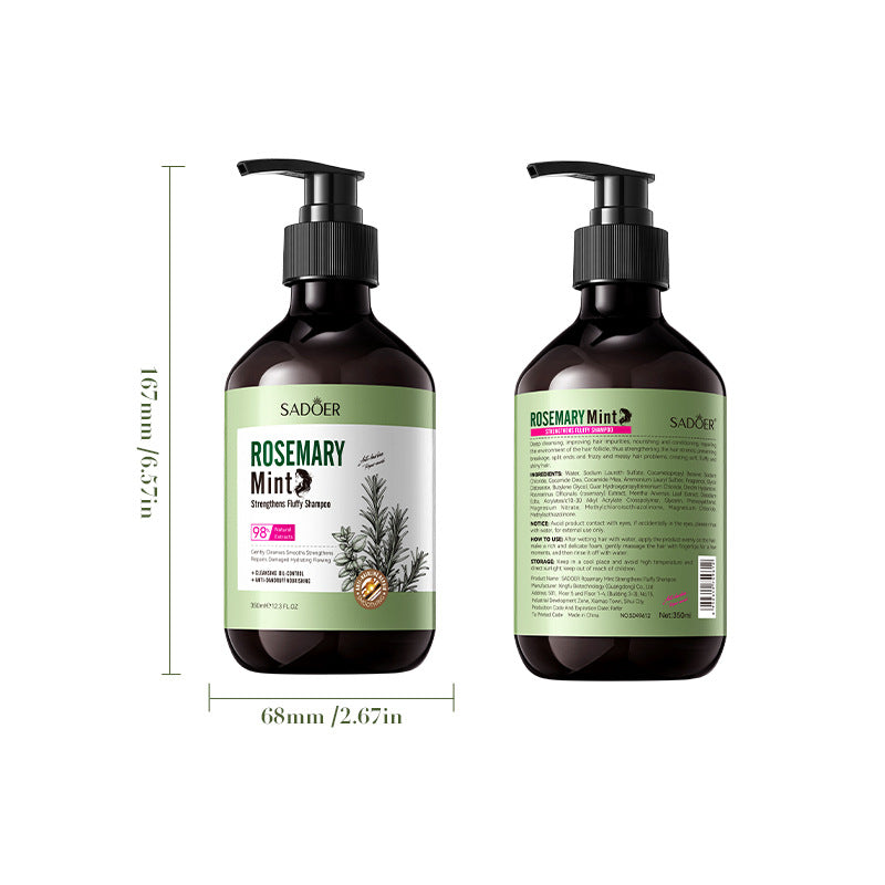 Sadoer Mint Rosemary Fluffy Shampoo Tough