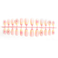 Handmade Pinch Flower Accessories Almond Nail Tips