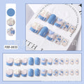 Love Heart Bow Tie Short Nail Tip Wear Armor