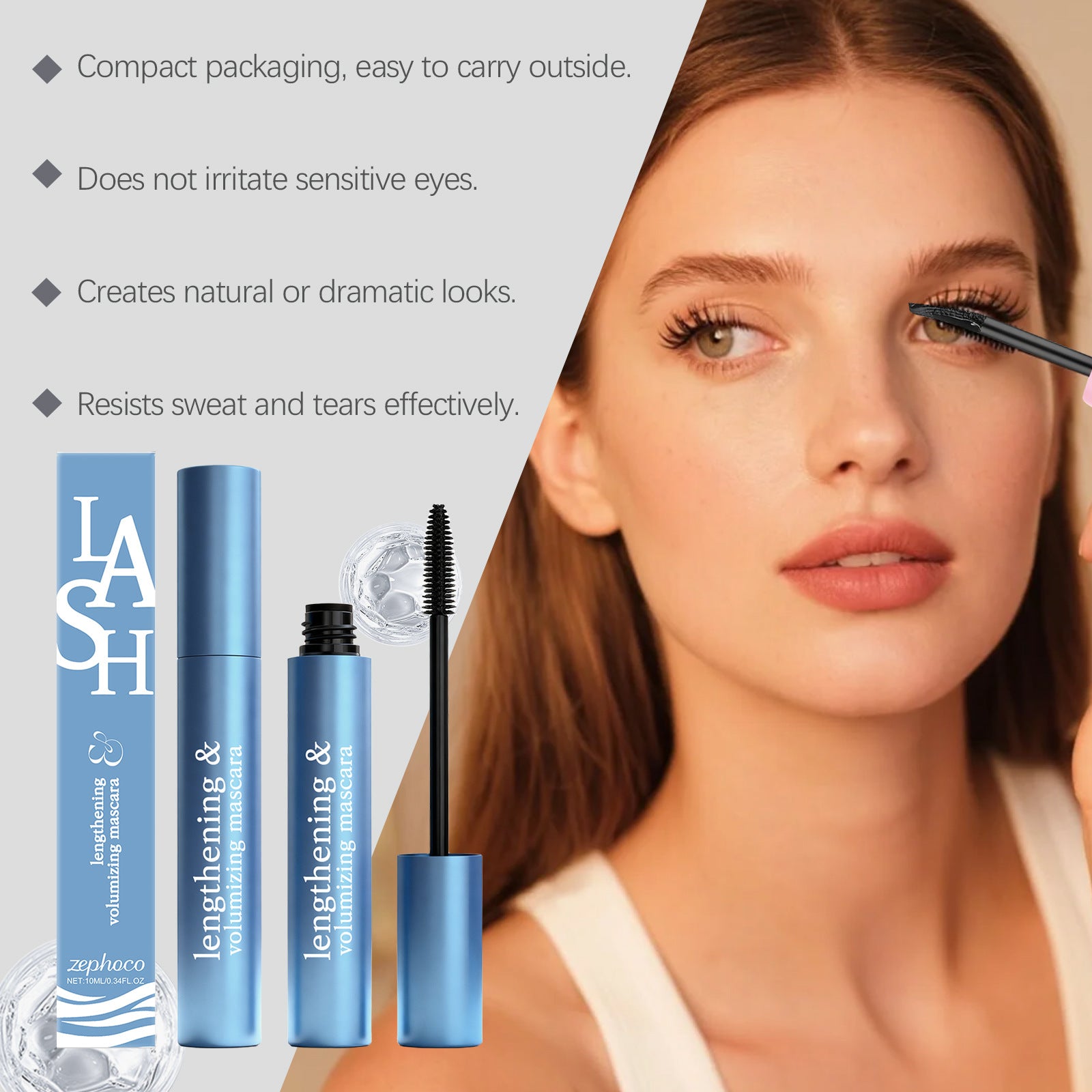 Black Volumizing And Curling Mascara