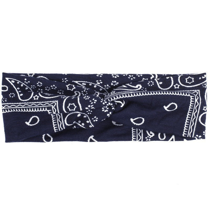 Wide Cotton Elastic Headband Female Hood