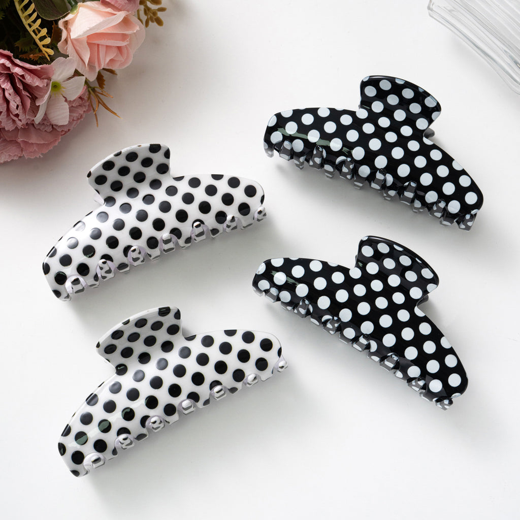 Affordable Luxury Style Polka Dot Grip Updo Hair Accessories
