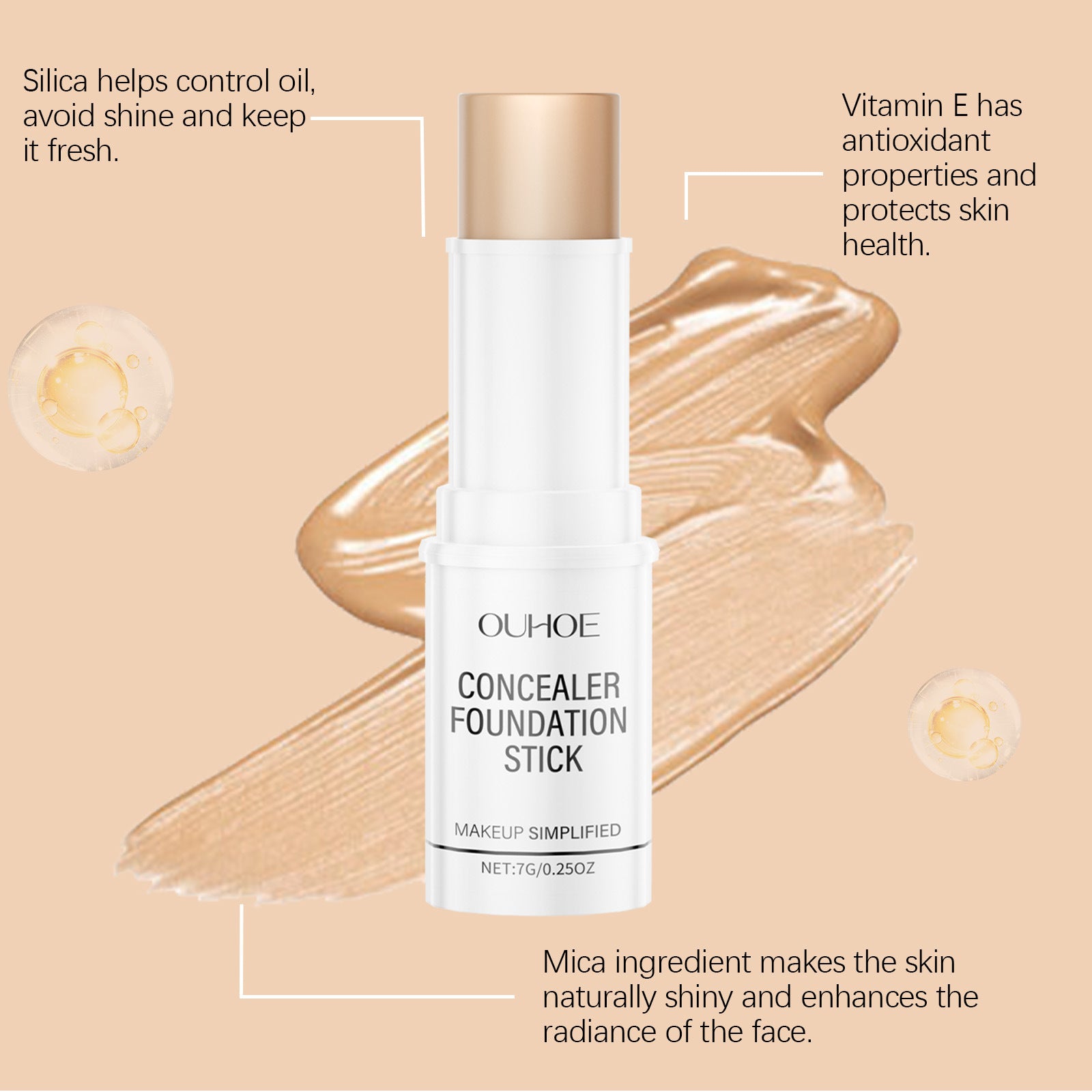 Concealer Stick Foundation Portable Waterproof And Sweatproof