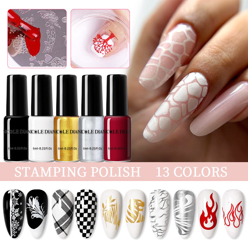 Nicole Dairy Simple Home Painted Quick-drying Nail Beauty Print Oil