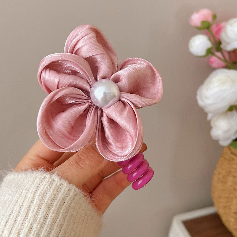Telephone Wire Hair Ties Hair Rope Hair-binding High Elasticity Not Tight Hair