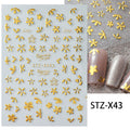 Nail Sticker Liquid Butterfly Dark Gilding