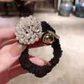Simple Small Intestine Hair Tie With Hair Pearl With Drill Rope