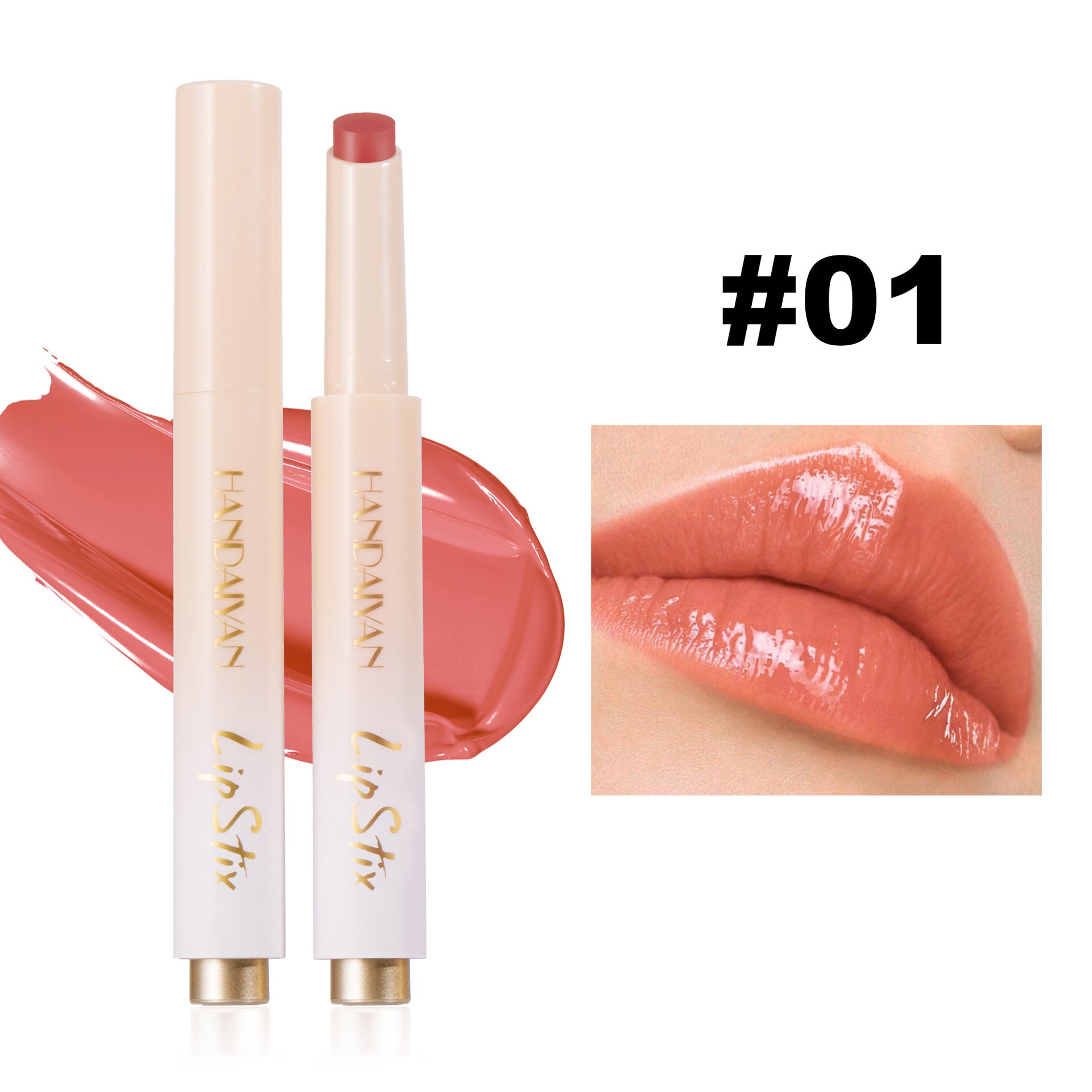 Press Lipstick Lip Balm Color Rendering Mirror Water Light