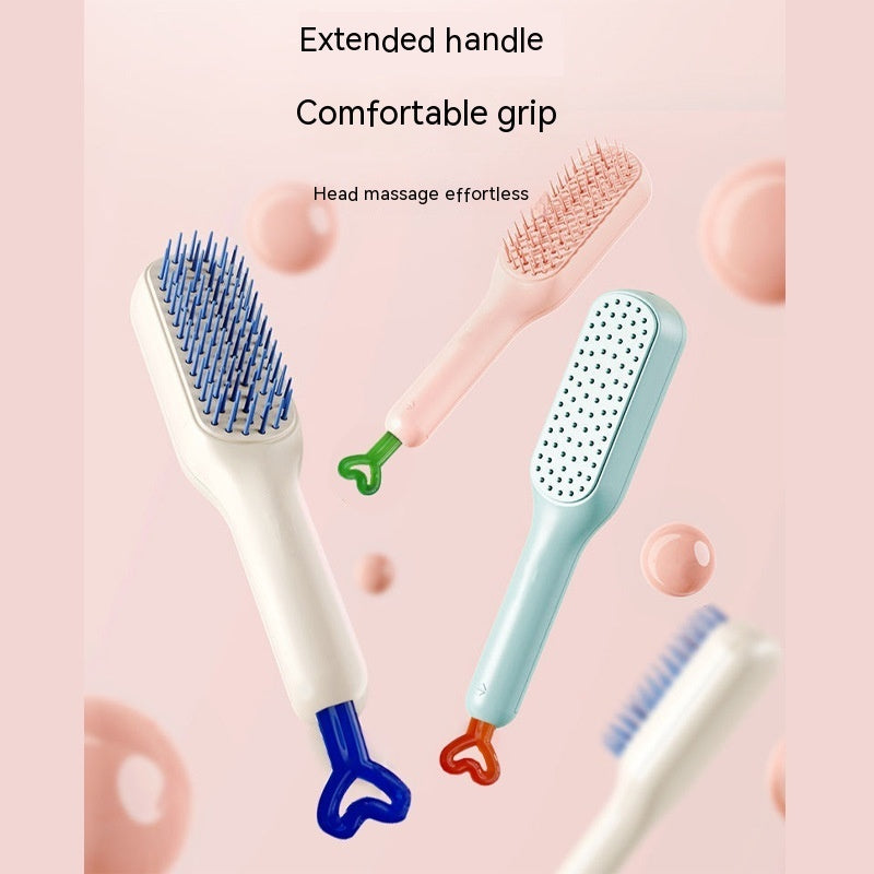 Women's Household Anti-static Rotatable Telescopic Comb