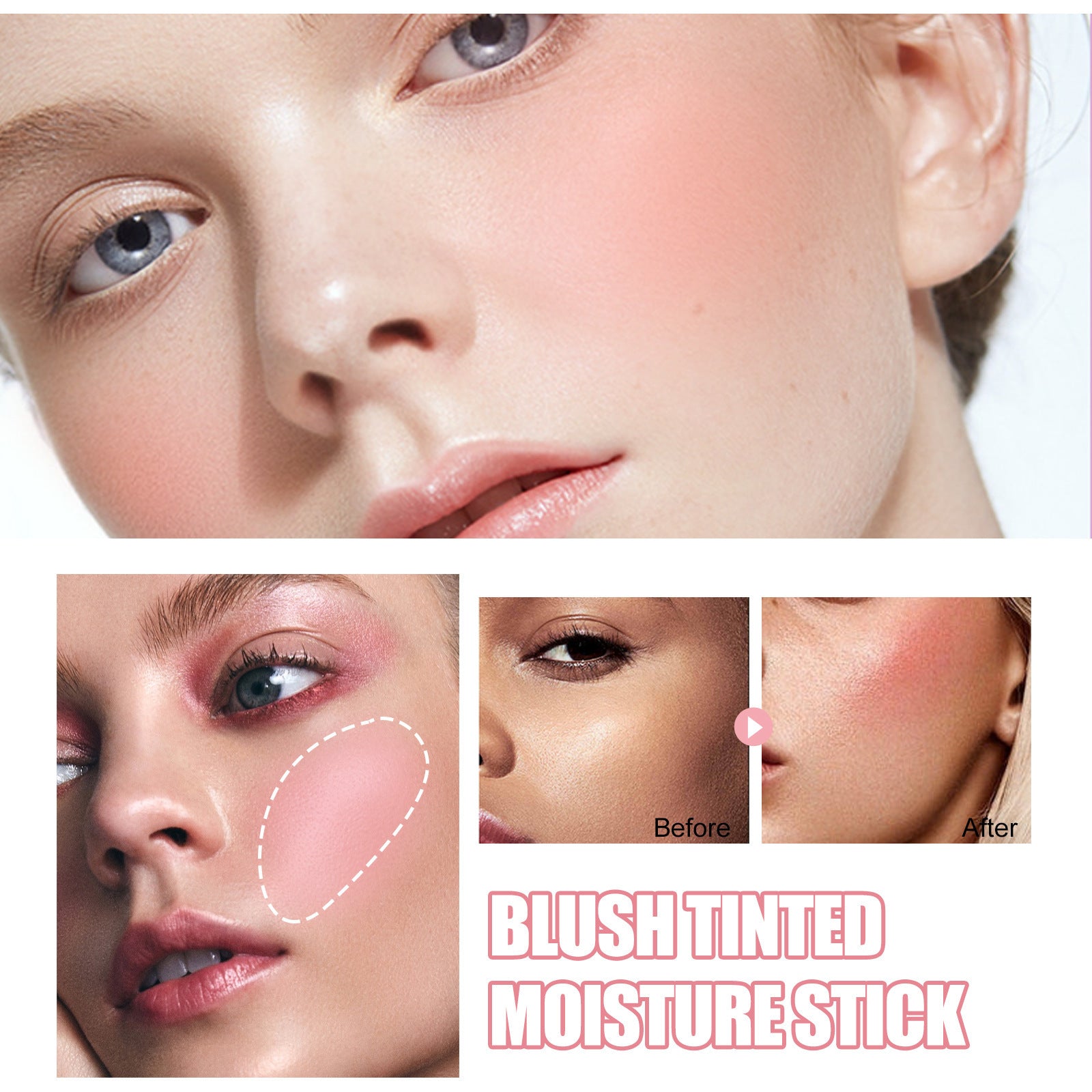 Eelhoe Brightening Base Three-dimensional Repair Blush Stick