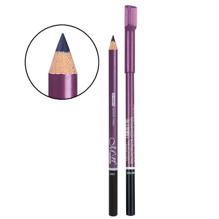 Not Easy To Smudge Hard Tip Eyebrow Pencil With Comb