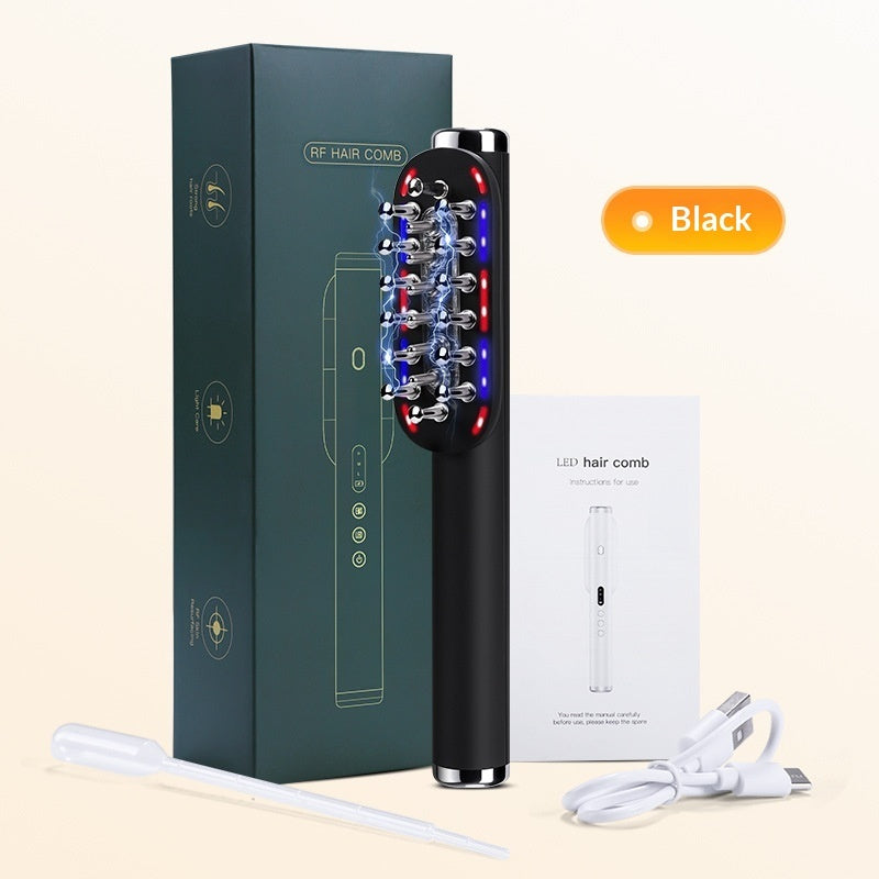 Radio Frequency Hair Care Comb EMS Microcurrent Electric Massage Comb
