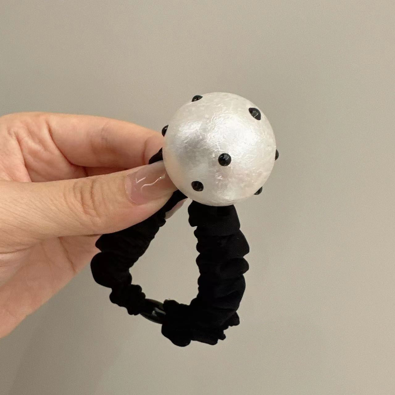 Polka Dot Big Bead Headband Retro Simple