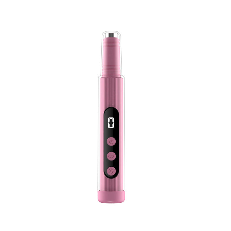 OEM 2-in-1 Electric Nail Grinder With LED Light Handheld Rechargeable Manicure Polishing Machine