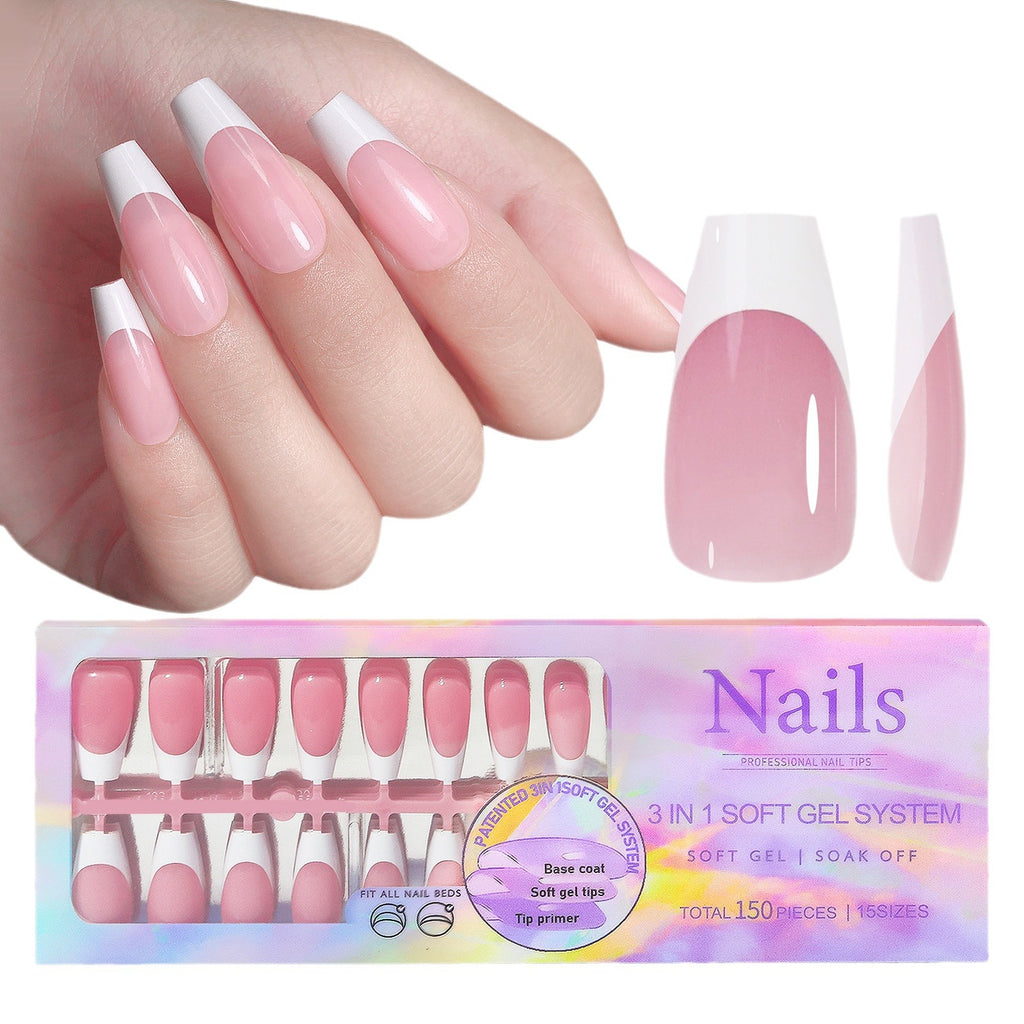 31N1X Coattips Non Marking Wearable Detachable French Style Nail Patch
