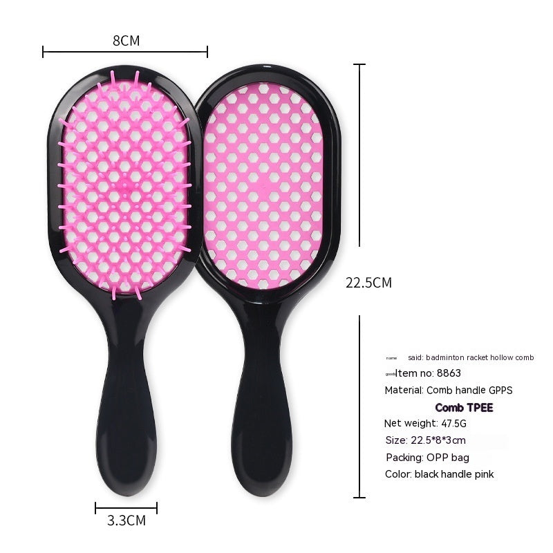 Hollow Comb Dry Wet Dual Purpose Honeycomb Hairdressing